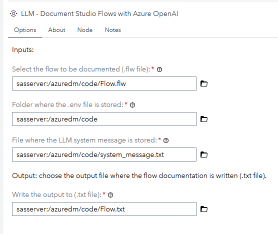 Usage example